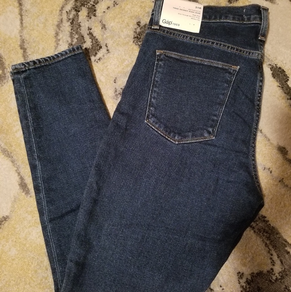 GAP True Skinny High Rise Jeans sz 31R
